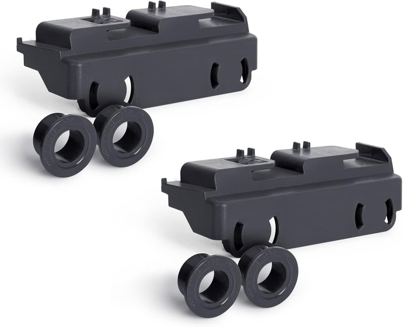 GREALTH 2-Pack WD28X27241 Dishwasher Rack Carrier and Roller Kit Compatible GE Dishwasher Lower Rack Wheels Assembly, Fits L and R Side. Exact Fit Replaces WD12X28078 WD12X10438 WD12X10439 WD12X10446 - Image 1